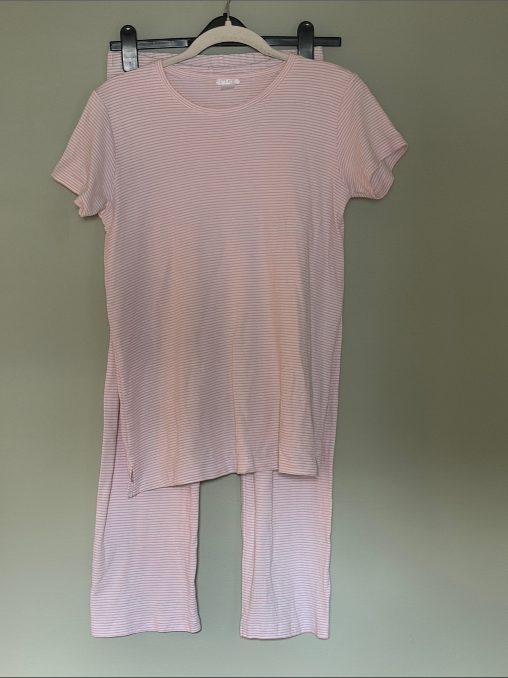 Lake Pajamas Maternity Pink Striped Weekend Set XS